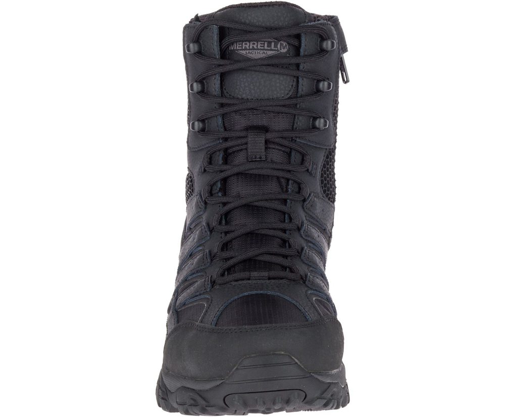 Kozaki Merrell Damskie Czarne - Moab 2 8\" Tactical Waterproof - 325970-OJK